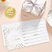 Blank Gift Certificates for Business - 25 Gold Foil Gift Certificate Cards with Envelopes for Spa, Salon, Restaurants, Custom Client Vouchers for Birthday, Work Card - 3.75x7.5