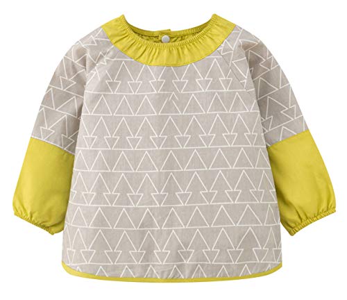 Happy Cherry Enfant Tablier Bebe Repas Impermeable Blouse De Peinture Maternelle Ecole Manches Longues Bavoir Bebe Fille Garcon 1 2 Ans Bleu Avion