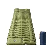 Mountview Camping Sleeping Mat,Self Inflating Camping Mattress with Built-in Pillow,30s Quick Inflate Air Mattress Single,15cm Thick Sleeping Pad,Portable Inflatable Bed for Camping,Hiking&Car Camping
