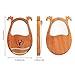Lyre Harp, 16 Strings Mahogany Acoustic Harp with Extra Strings, Picks, Tuning Lever, Black Gig Bag, Beginner's Manual for Lyre