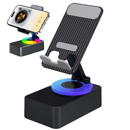 Altavoz de audio inalámbrico de inducción, altavoz de soporte de inducción | Altavoces recargables inalámbricos portátiles | Suministros de música de diseño sin deslizamiento para casi cualquier teléf