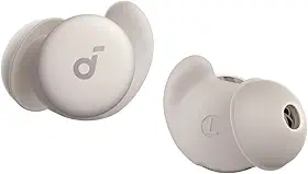 soundcore Sleep A20 da Anker Fone de Ouvido Bluetooth 5.3 Antirruído, Compacto e Confortável para Dormir de Lado, Áudio com IA, 80h de Bateria, Monitor de Sono e Alarme Personalizado, Branco