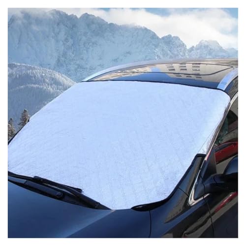 DZSJFGAIS Films Protection Antigel Auto Couverture D'écran Fenêtre Avant Voiture Pare-Brise Voiture Couverture Solaire Automatique Protection Contre Poussière, Anti-Neige, Gel, Bouclier Glace Crique