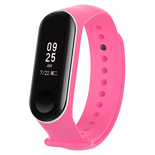 Pulseira extra para XIAOMI MI BAND 3 (Rosa com branco)