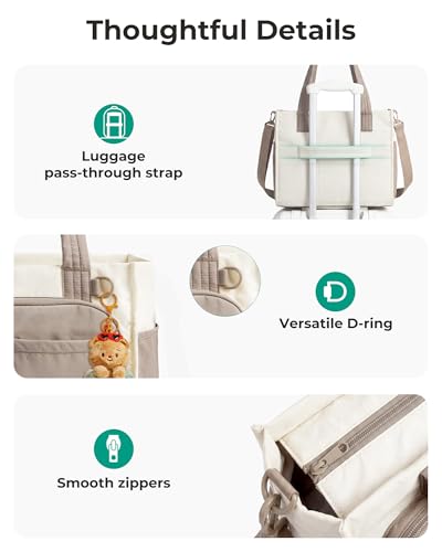 Image of BAGSMART Tote Bag for Women, Puffy Laptop Work College Shoulder Handbag