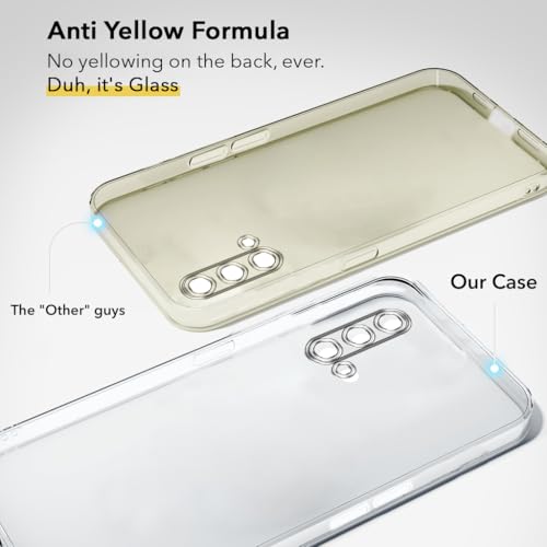 Image of Jkobi Lifetime Anti-Yellow Clear Back Cover Case for OnePlus Nord CE 5G (Sleek Hard Crystal | Shockproof and Camera Protection)