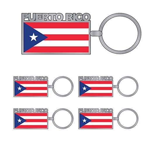 Puerto Rico Souvenirs Gifts Key chain, Flag Keychain San Juan Souvenirs Key Rings (Puerto Rican)