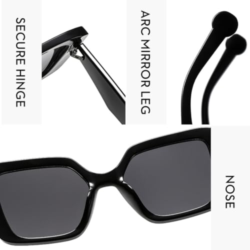 Lunettes de soleil transparentes finition rétro design minimaliste chic