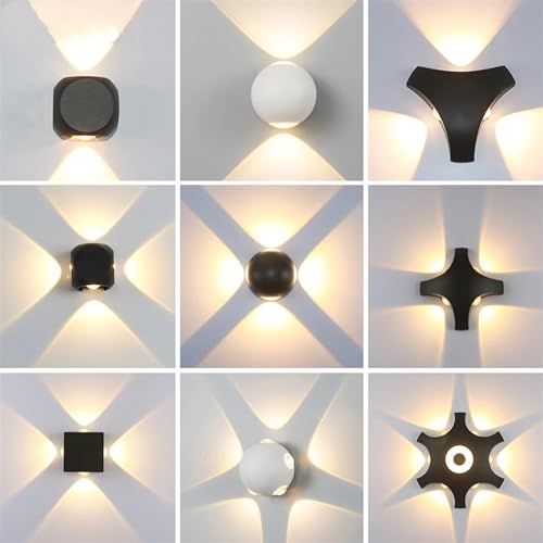 Lampe murale LED intérieure et extérieure IP65 blanc sable 3000K - 3