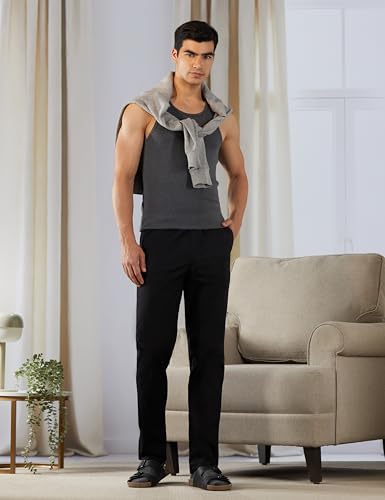 Image of XYXX Men's Pace Super Combed Cotton Regular Fit Solid Pyjamas | Dual Pockets, Ultra Light, Comfortable Lounge Pants for Men