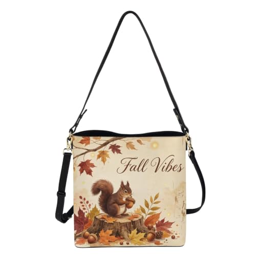 Image of HUGS IDEA Hoho Bag for Women Crossbody Purse Leather Handbags Laides Shoulder Bags