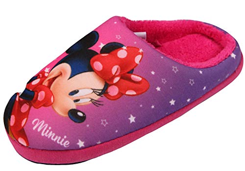 Coole-Fun-T-Shirts Minnie Mouse Mädchen Hausschuhe Pantoffeln Puschen Schuhe rutschfeste Sohle 25 26 27 28 29 30 31 32 weich gepolstert (29/30) Cover