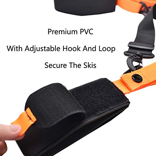 image for VNVM Ski Strap and Ski Boot Strap for Easy Transportation of Your Ski 