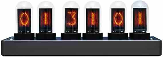 LEDクロック レトロモダン木製デジタル時計  時計&ニキシー管 1600万色 Amazon.co.jp: ニキシー管風置き時計 レトロモダン木製クロック