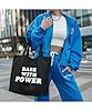 Hippowarehouse Babe with the power Tote Shopping Gym Beach Bag 42cm x38cm, 10 litres #3