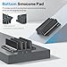OMOTON 3-Slot Vertical Laptop Stand, Desktop Aluminum Stand for MacBook with Adjustable Dock Size, Fits All MacBook, Surface, Chromebook and Gaming Laptops (Up to 17.3 inches), Black
