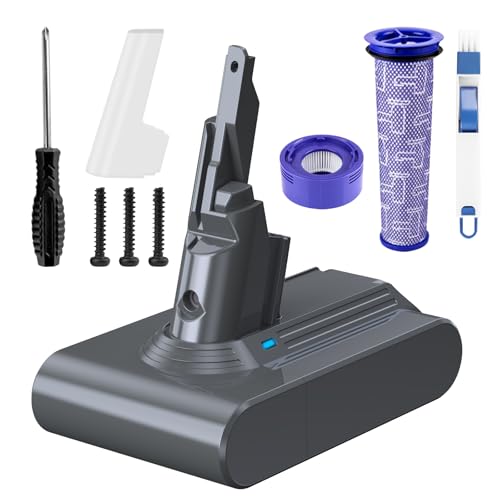 Li-ion V7 Battery Replacement for Dyson- 7000mAh Longest Lasting, Leakproof, Ultra Performance for Dyson SV11, Motorhead, Animal, Trigger, Mattress, Allergy, Fluffy, Absolute Handheld Vacuum