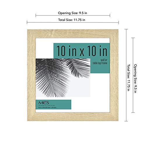MCS Studio Gallery Frame, Natural Woodgrain, 10 x 10 in, Single