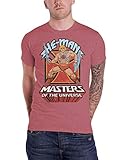 Masters of the Universe He-Man T-Shirt grau meliert blau Regular Gr. XXL, Red Heather