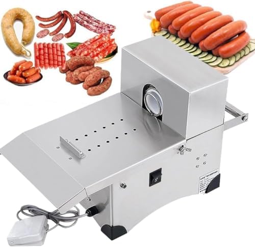 Electric Sausage Linker｜200W Automatic Sausage Linker Machine｜Stainless Steel Automatic Sausage Tying & Knotting Machine (220V)