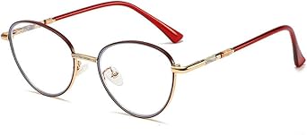 Kids Eyeglasses Blue Light Blocking Glasses for School Teen Boys Girls Cat eye Metal Fashion Glasses