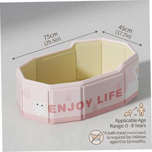 Baignoire pour bébé pliable gain de place avec bouchon de vidange intégré - 2