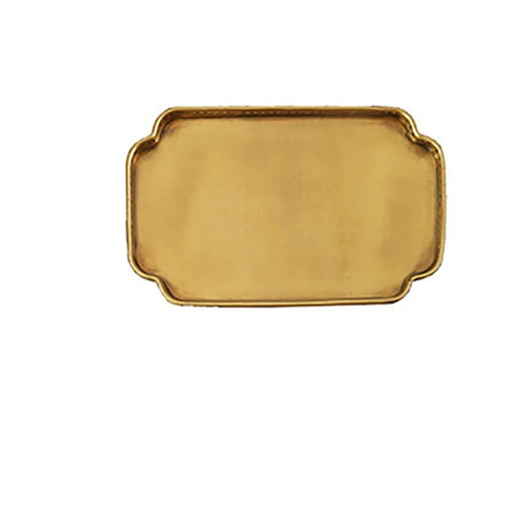 Plateau en laiton souvenir de table à thé rectangle déco vintage pour moments de sérénité