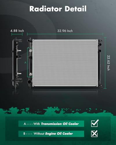 Image of SCITOO 13104 Radiator Fit for Subaru Model
