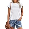 WEESO Womens Summer Tops Trendy 2025 Cap Slee...