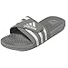 adidas unisex-adult Adissage Slides Grey/White/Grey 18