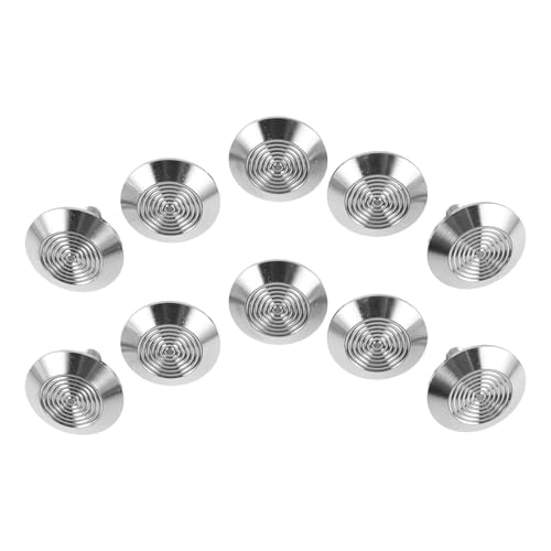 RUNROTOO Lot de 10 plots en acier inoxydable pour dalles podotactiles - Clous métalliques de 2,5 cm (0,98 pouce) - Points podotactiles pour dalles de...