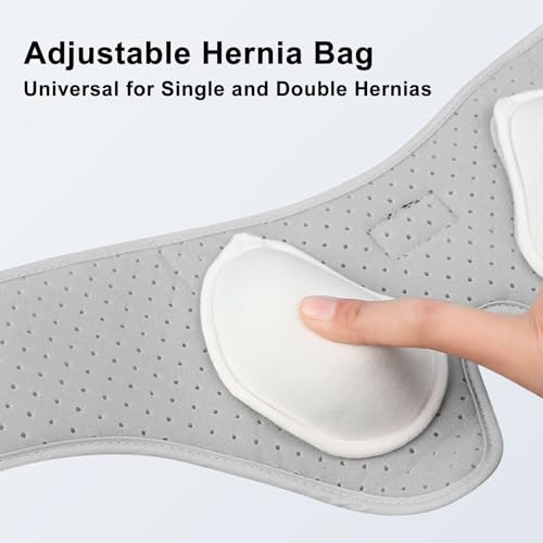 2 Pcs Hernia Belts para hombres, soporte ajustable post cirugía miniatura 5
