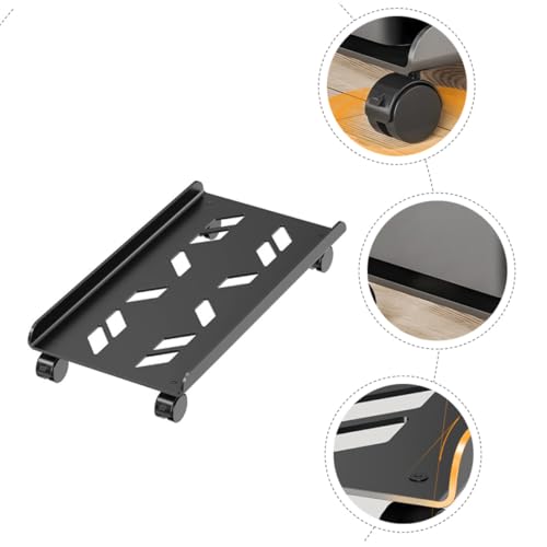 Soporte de metal de gran capacidad para CPU y torre de computadora con ruedas estables 5