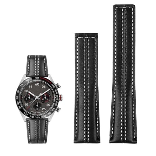 Bracelet de montre en cuir véritable 22mm bracelet vachette pour montre hommes
