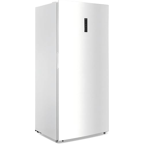 21.2 Cu. Ft. Convertible Freezer Refrigerator, Upright Freezer with Glass Shelves, Reversible Door,Frost Free, White