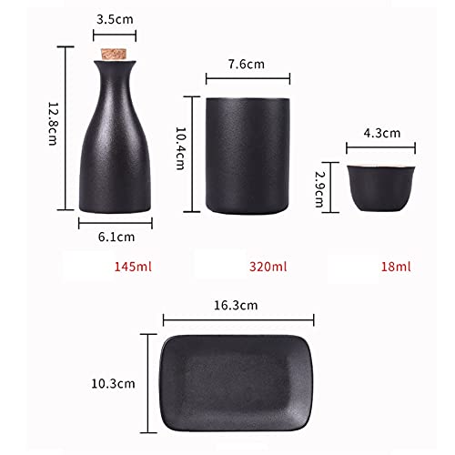 Rvvk Japanese Style Wine Set, Wine Cabinet, Retro Creative Ceramic Wine Set #TOP1