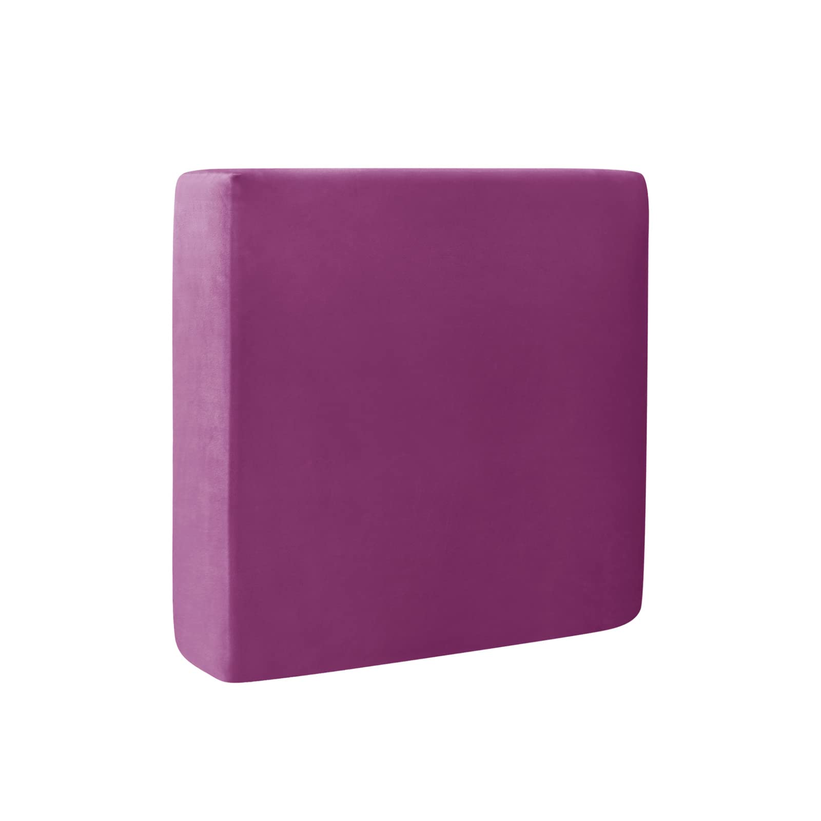 BXFUL Sofa Seat Cushion Covers, Sofa Cushion Slipcovers Stretch Velvet, Couch Cushion Covers Replacement for Individual Cushion with Elastic Fabric (Chaise Seat,Purple)