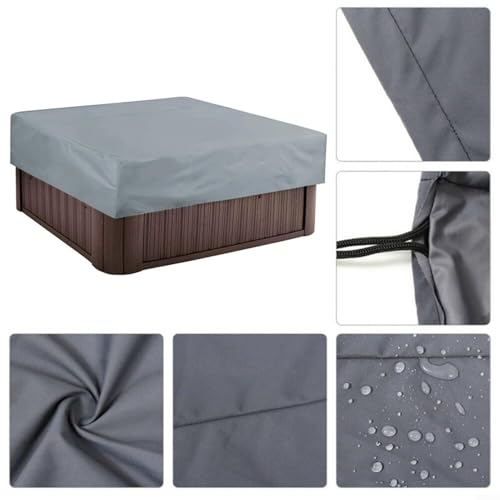 Housse de Protection pour Spa Carré Imperméable Remplacement Couverture Extérieur - 8