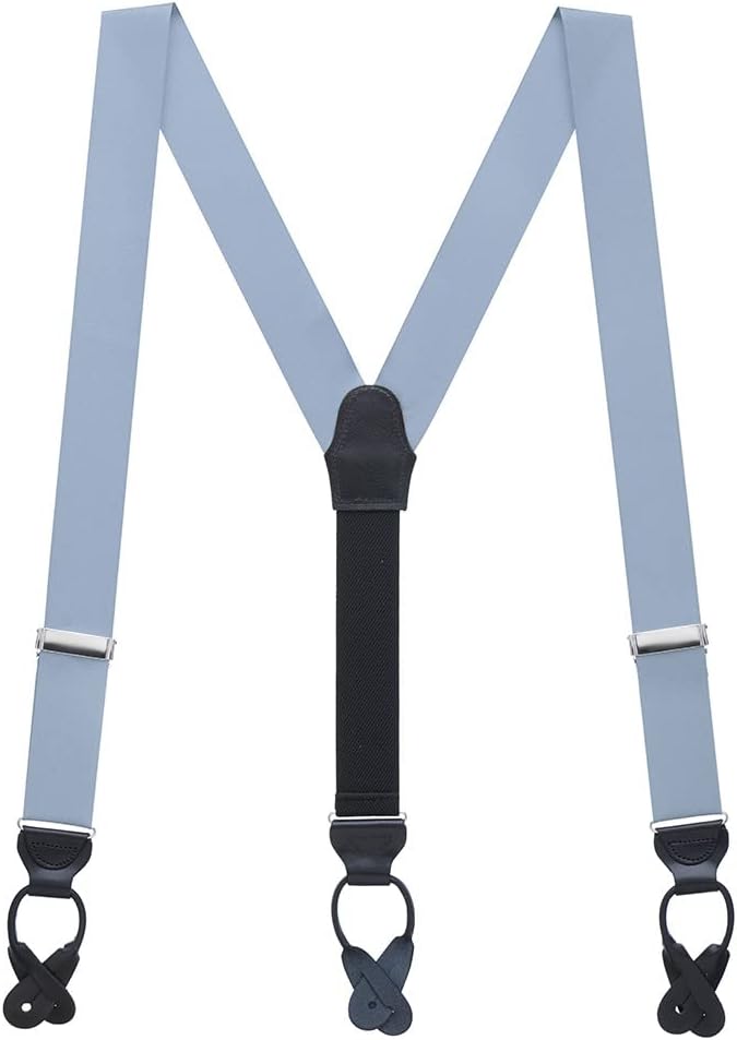 Suspender Store Dressy Grosgrain Suspenders - 1.38-Inch Wide Straps- Y-Back - Button - Array of Beautiful Colors & 2 Sizes