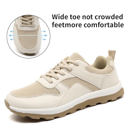 Image of Mens Walking Shoes Slip On Sports Sneakers Tennis Workout Athletic Camp Fitness Flat Sole Running Jogging Breathable Anti-Slip Outdoor Fashion