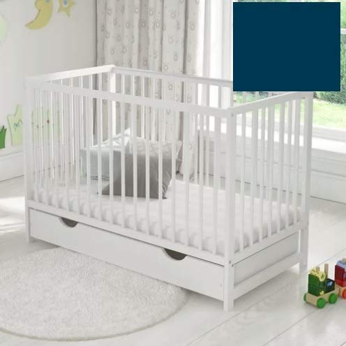 Cot Bed Toddler Bed Flat Sheet (Hotel Quality) OVER 20 COLOURS 200 Thread Count (Navy Blue)