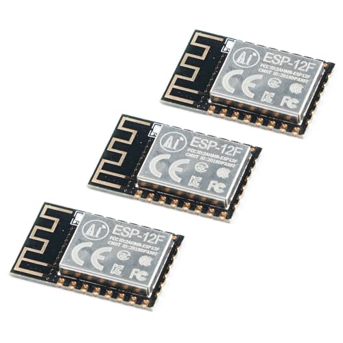EC Buying 3Pcs ESP-12F ESP8266 WiFi Serial Module Board Wireless Microcontroller 802.11N Module Transceiver Remote Port Network Development Board for Arduino NodeMCU