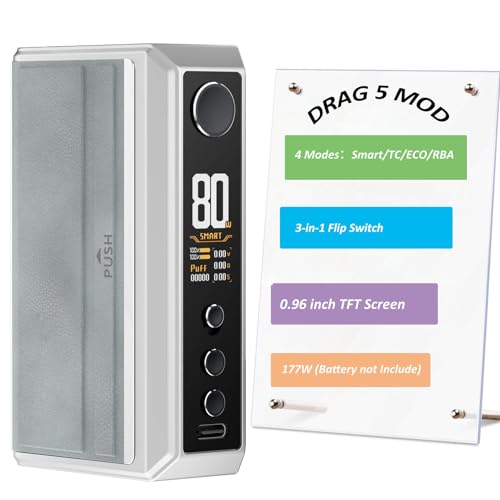 Box Drag 5 Voopoo 177W : sublimez vos saveurs sur clearomiseur TFV18