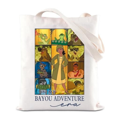 Borsa tote ispirata alla principessa rana in My Bayou Adventure Era borsa principessa Tianas amante regalo magico regno, Bayou Tote, medium