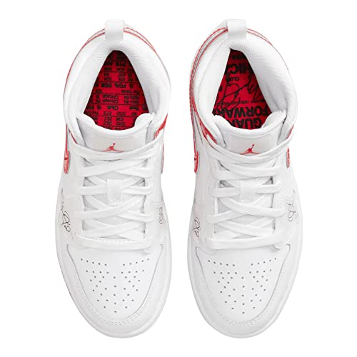 Nike Air Jordan 1 Pre School Shoes White/University Red Dr6495-116 2.5Y #TOP3