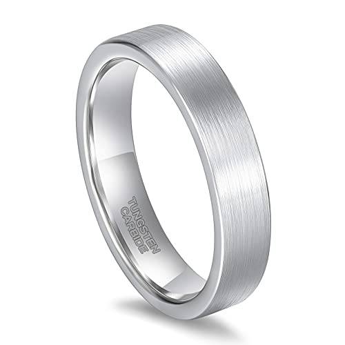 Bague de mariage en tungstène Greenpod symbole d'amour éternel mixte