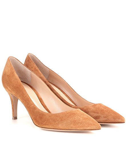 Eldof Womens Kitten Heel Pumps Pointy Toe Heels 6.5cm Mid-HeelPumps Office Classic Heels2