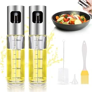 Set Of 2 Olive Oil Sprayer for Cooking Refillable Oil Mister Spritzer