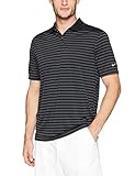 NIKE Men's Dry Victory Stripe Polo Golf Shirt, Black/Anthracite/Cool Grey, X-Large