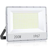 Lot De 2 Projecteurs LED UFO 100W 12800LM 6000K - Éclairage Garage Atelier Usine IP66